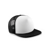 Kids' cap - MOD. B645b:Black, 100% polyester, White, One Size